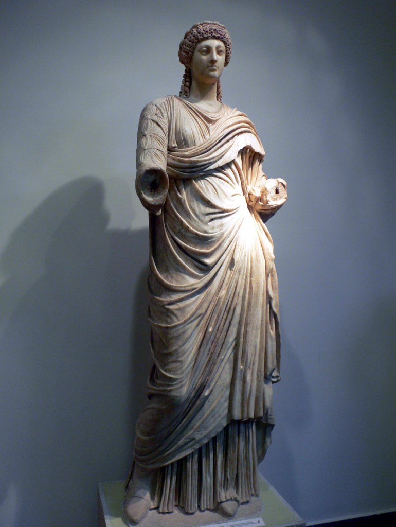 Poppaea Sabina. 2nd wife of emperor Nero. Archaeological Museum of Olympia (Greece). Photo by Nanosanchez.